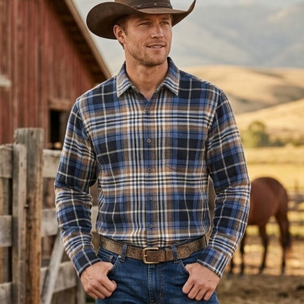 EDDIE BAUER MENS FLANNEL SHIRT NWT
